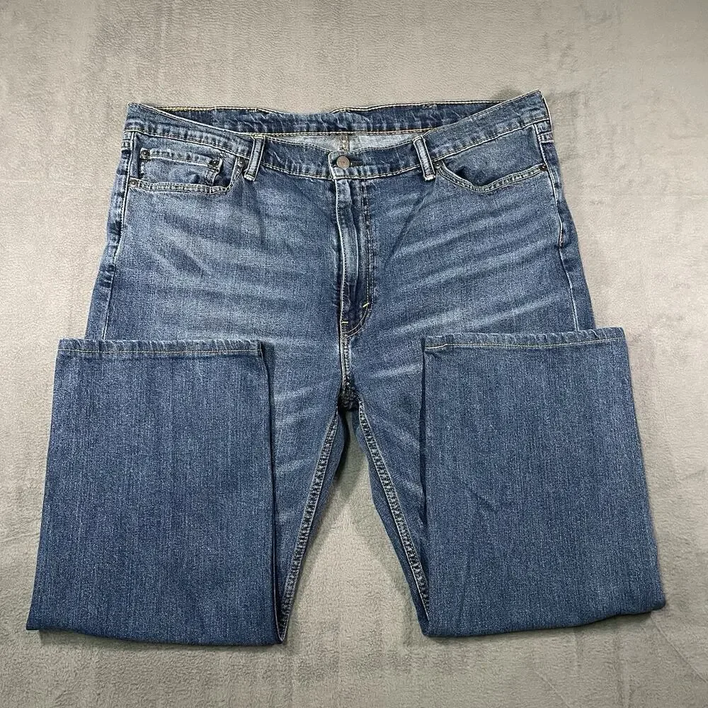 Levi’s 514 Jeans Blue Men’s 42x30 Straight Fit Mid Wash Denim